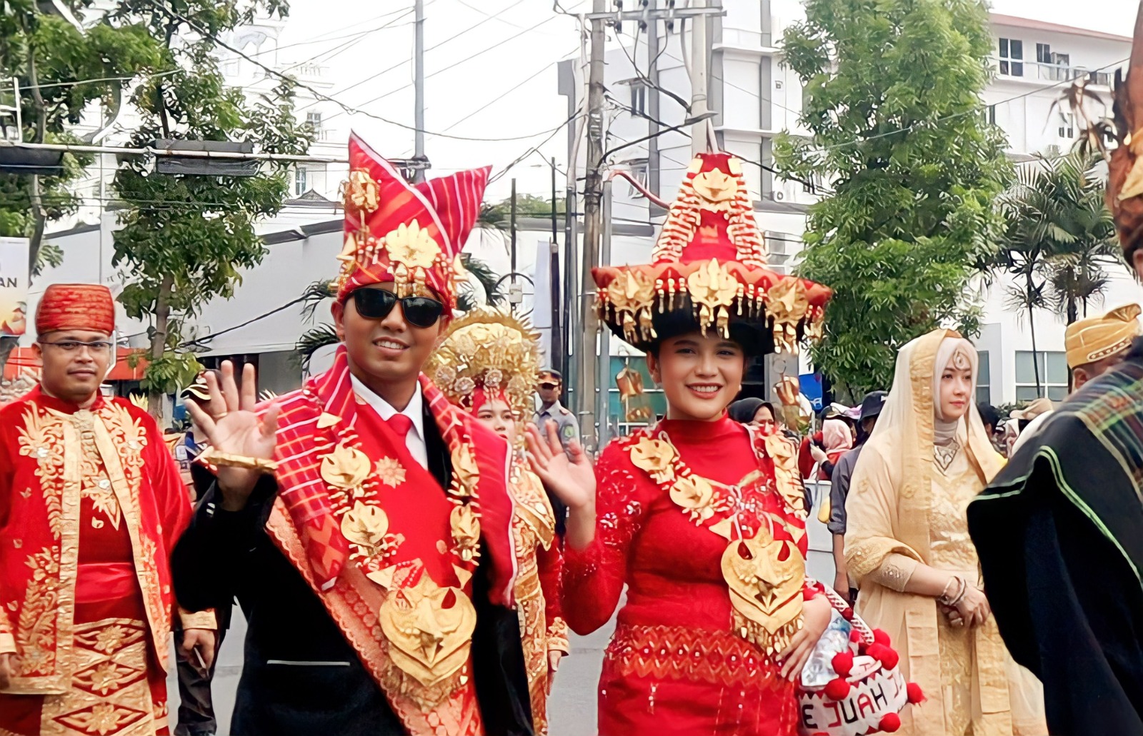 Kontingen medan Tuntungan Meriahkan Pawai Colorfull Medan Carnival 2023